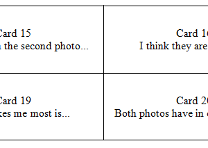 Speaking Part 2 – Fluency Activation Card Game