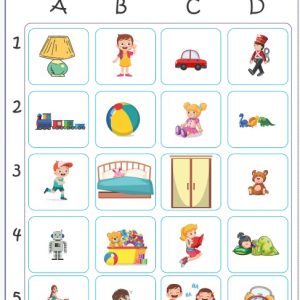 Toys and Actions Vocabulary Bingo Activity Bundle